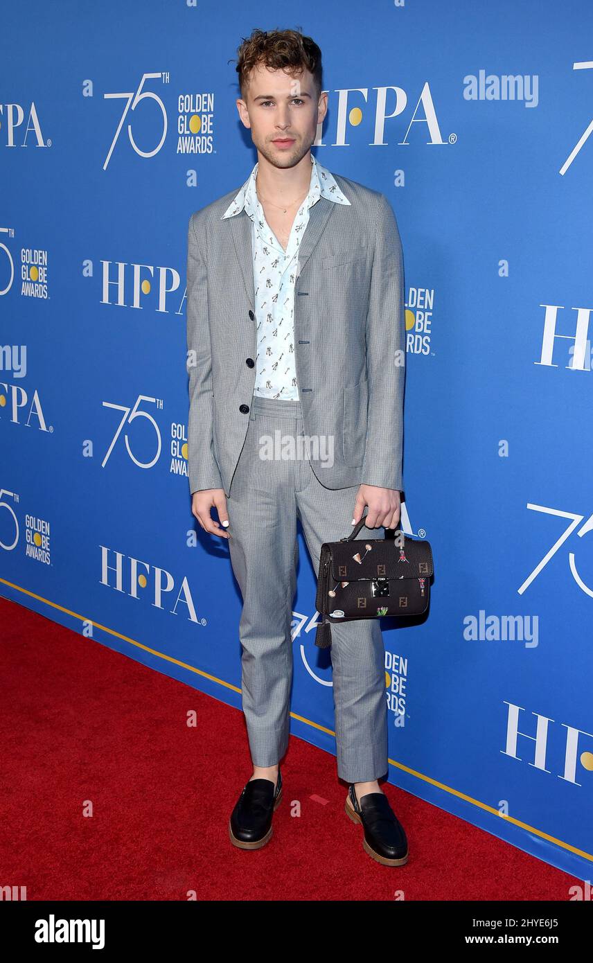 Tommy Dorfman partecipa allo Screening NBC Speciale 75th Anniversary Golden Globes a Los Angeles Foto Stock