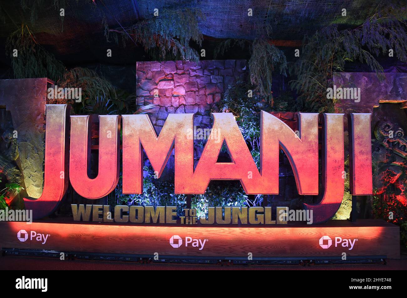 Atmosfera partecipare al Jumanji: Benvenuti al Jungle Premiere di Los Angeles Foto Stock