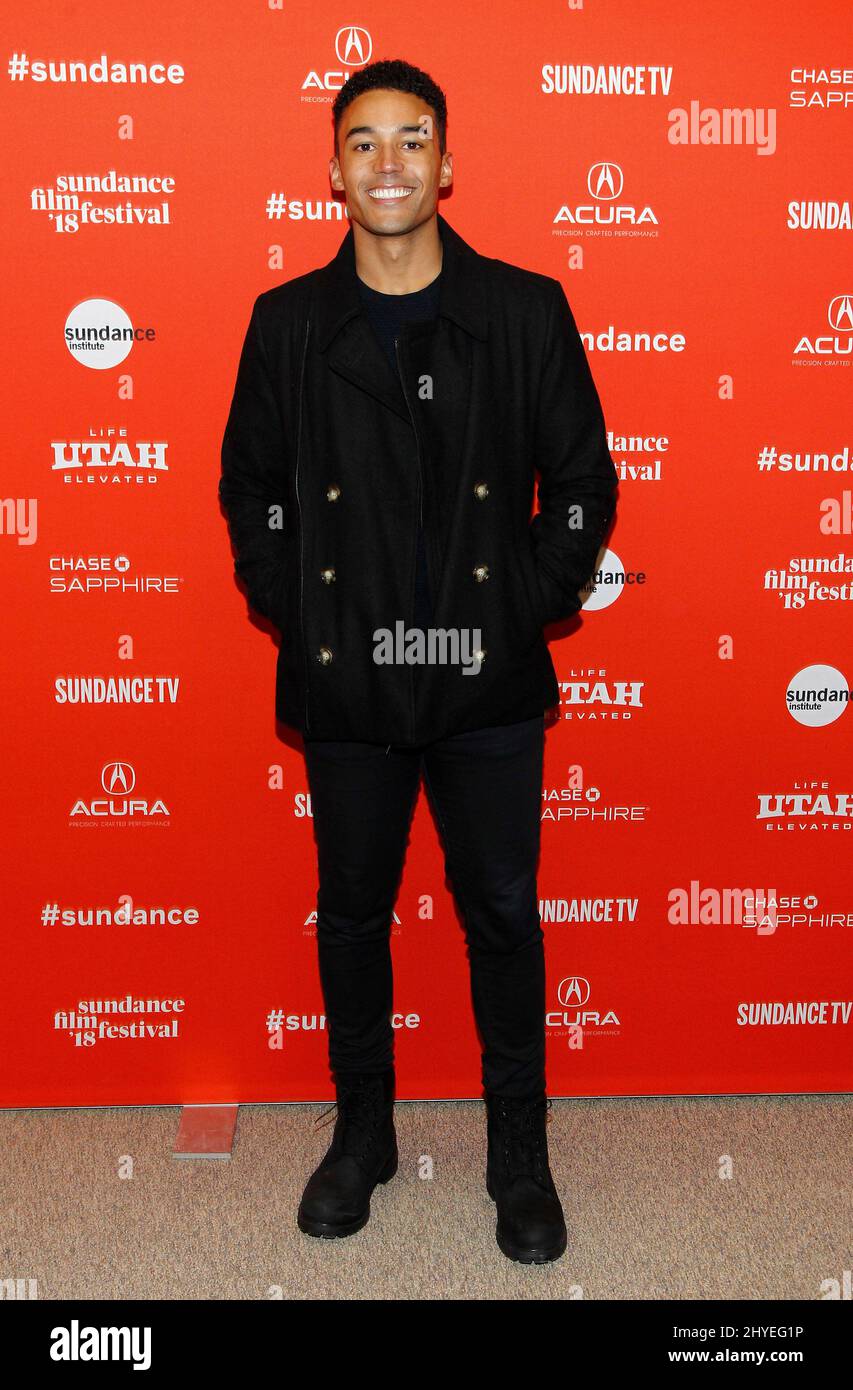 Devon Terrell alla prima di 'Ophelia' durante il Sundance Film Festival 2018 tenuto al Teatro Eccles il 22 gennaio 2018 a Park City, UT Foto Stock