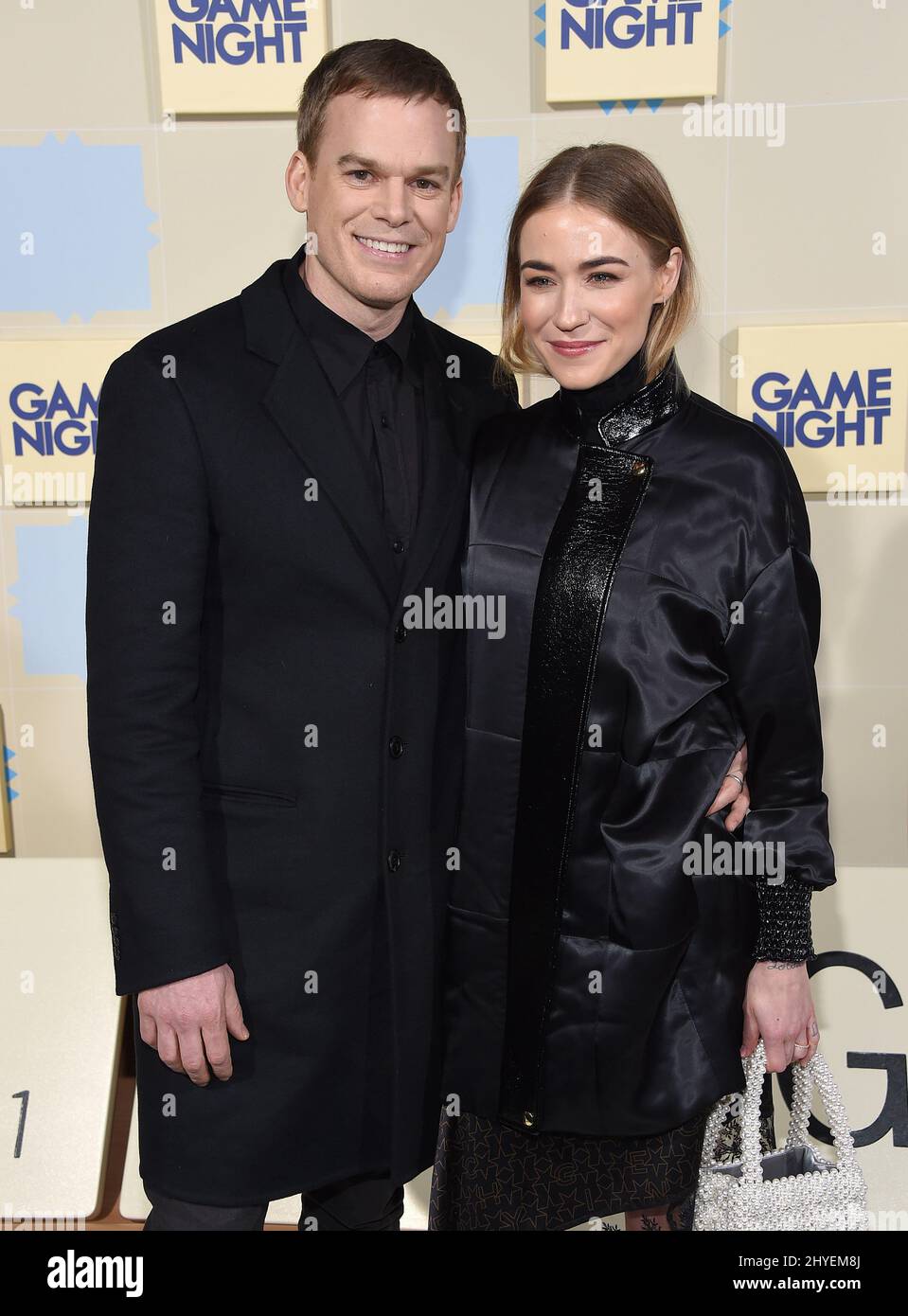 Michael C. Hall e Morgan MacGregor hanno partecipato alla "Game Night" World Premiere a Los Angeles 21st febbraio 2018 Foto Stock