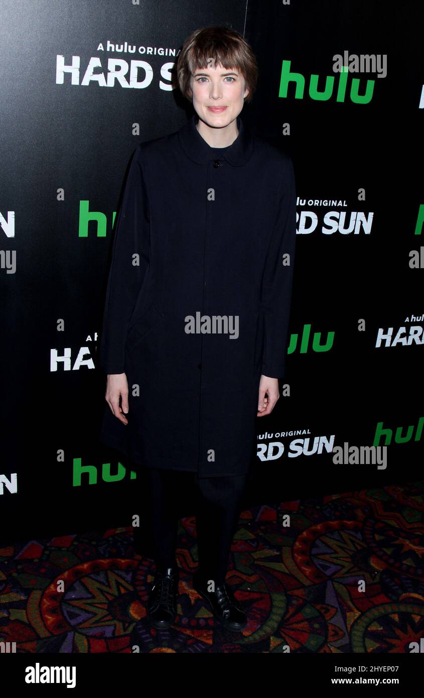 Agyness Deyn partecipa alla Premiere americana di Hulu Original Series 'Hard Sun' a New York Foto Stock