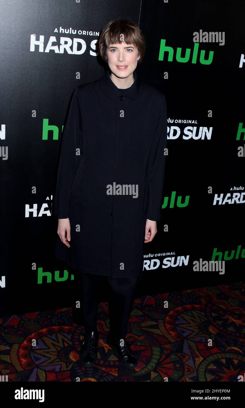 Agyness Deyn partecipa alla Premiere americana di Hulu Original Series 'Hard Sun' a New York Foto Stock