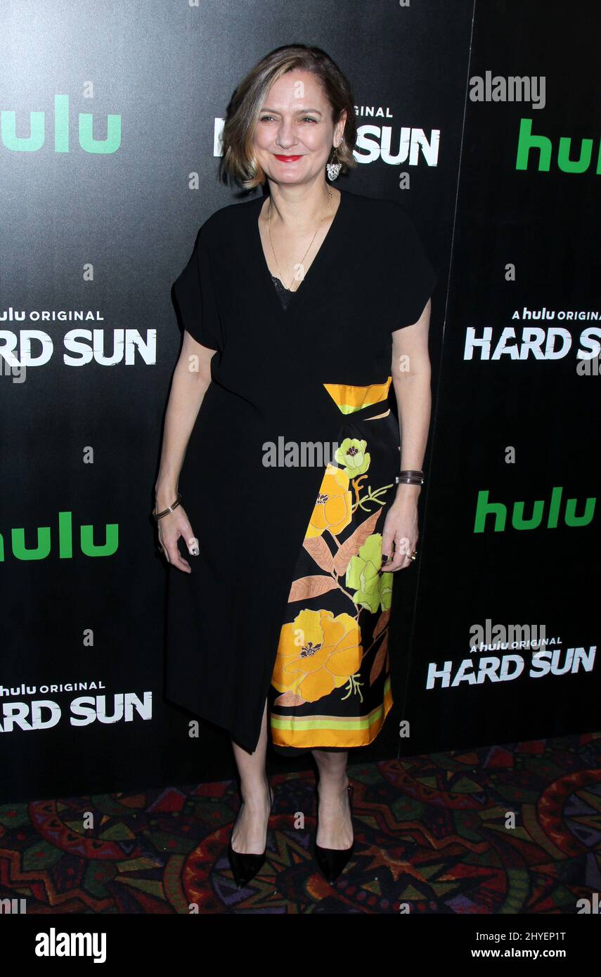 Kate Harwood partecipa alla Premiere americana di Hulu Original Series 'Hard Sun' a New York Foto Stock