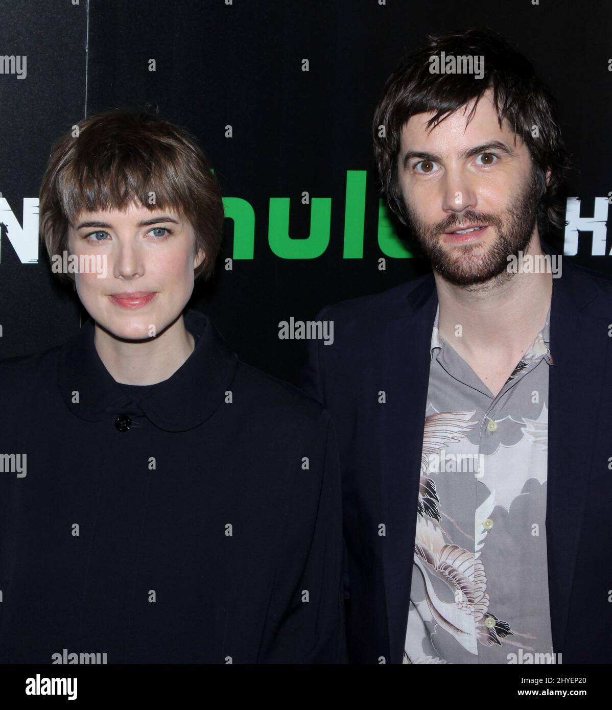 Agyness Deyn & Jim Sturgess partecipa alla Premiere americana della serie originale Hulu 'Hard Sun' a New York Foto Stock