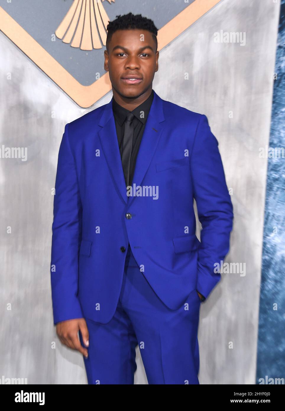 John Boyega al "Pacific Rim Uprising" Global Premiere evento al Chinese Theatre il 21 marzo 2018 a Hollywood, California. Foto Stock