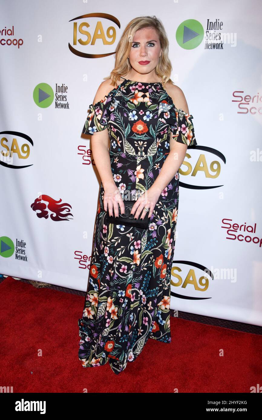 Sanity Nelsen al 9th Annual Indie Series Awards, tenutosi al Colony Theatre il 4 aprile 2018 a Burbank, CA. Foto Stock