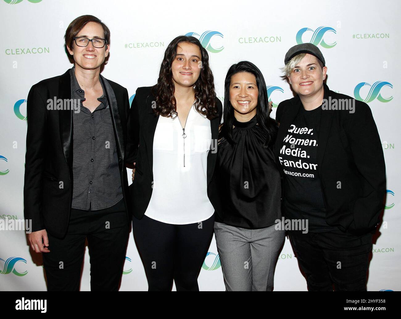 Danielle Jablonski, Ashley Arnold, Heidi Leung, Holly Winebarger al ClexaCon's cocktail for Change Fundraiser for True Colors Fund hellcat The Tropicana Las Vegas Casino Hotel Resort il 7 aprile 2018 a Las Vegas, NV. Foto Stock