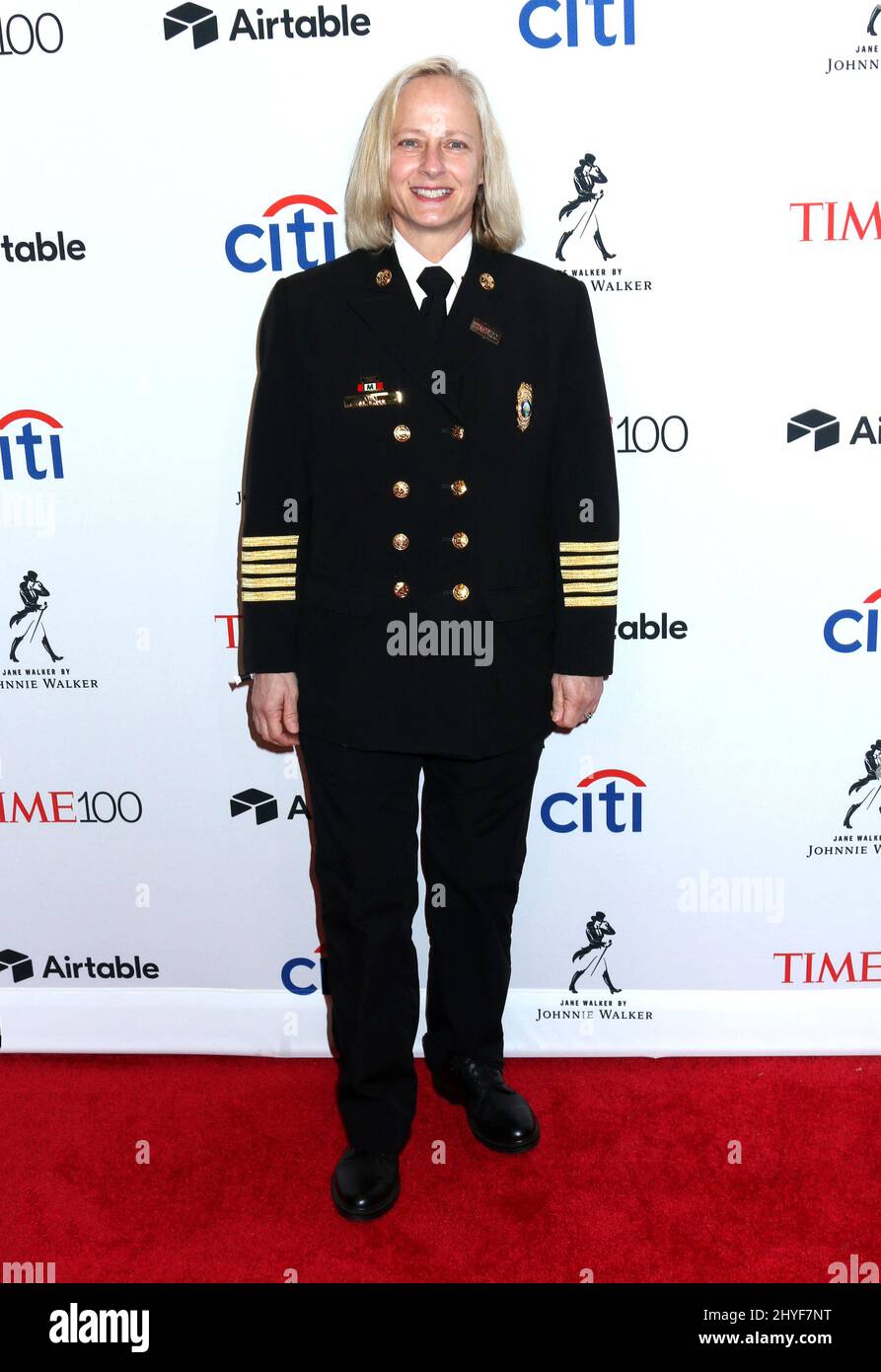 Jan Rader partecipa al Time Gala 100 al Lincoln Center di New York Foto Stock