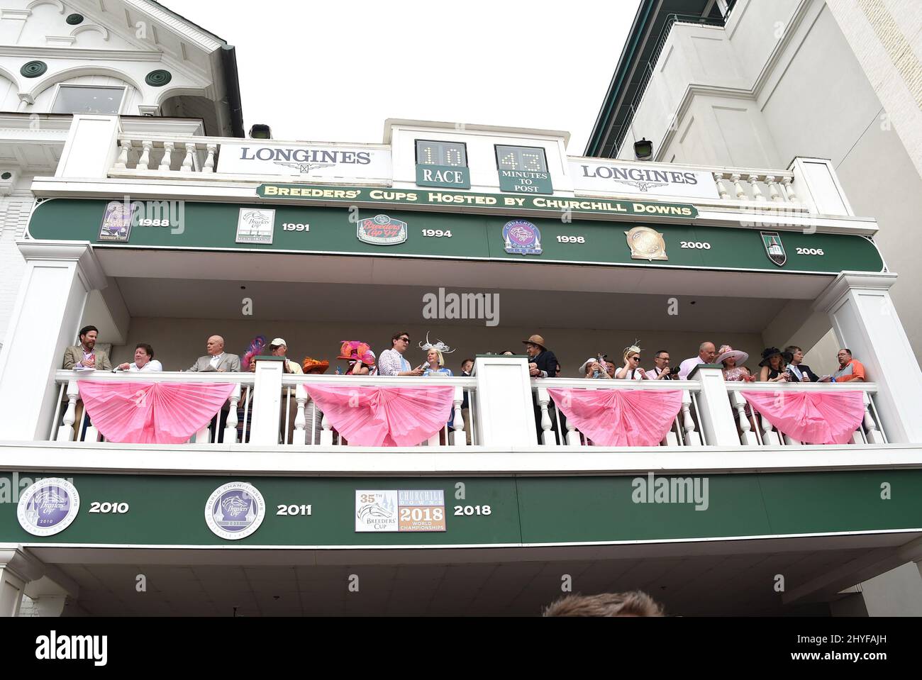 Atmosfera al Kentucky Derby annuale 144th tenuto a Churchill Downs il 4 maggio 2018 a Louisville, Kentucky Foto Stock