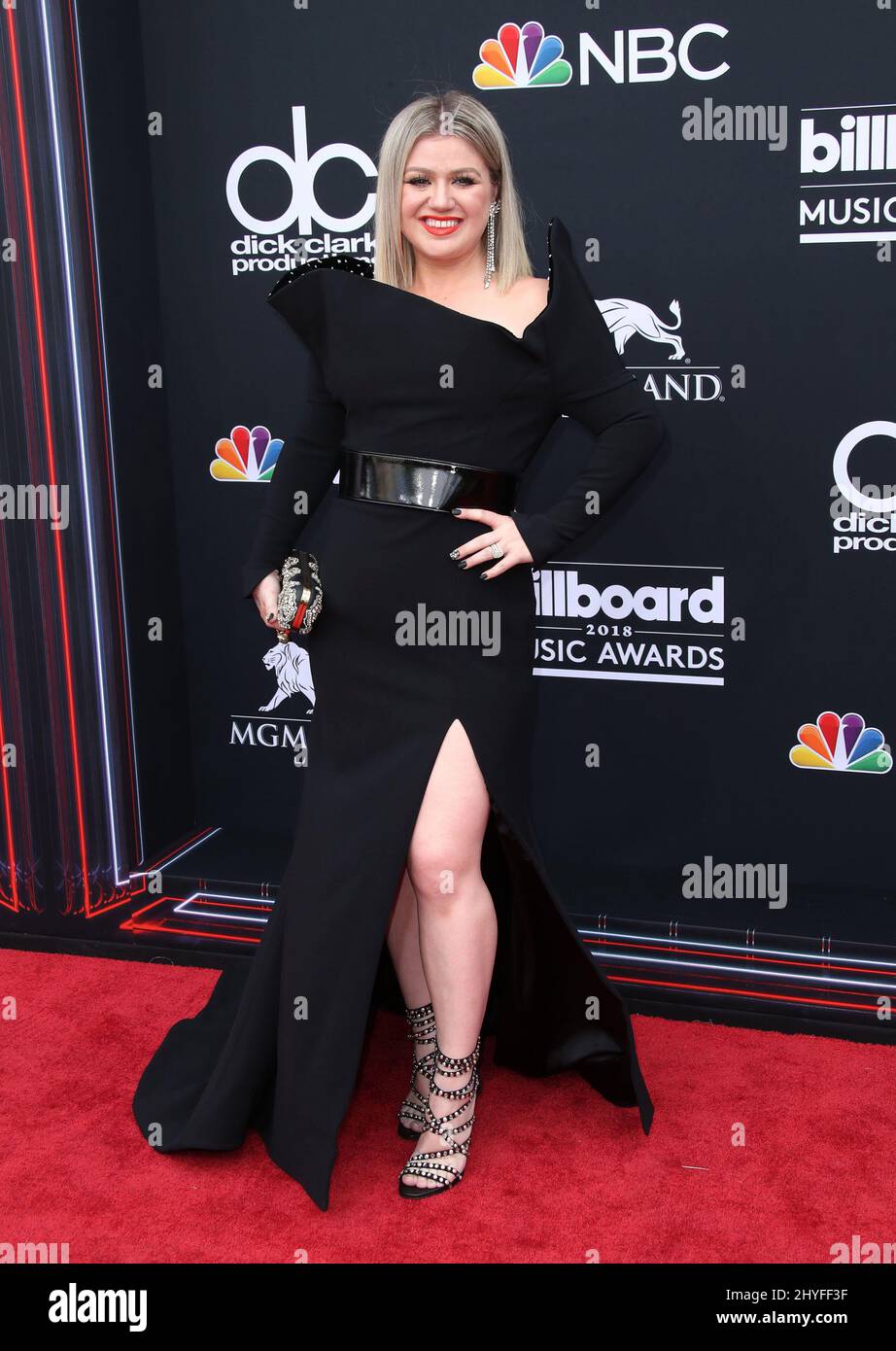 Kelly Clarkson al Billboard Music Awards 2018 tenuto presso la MGM Grand Garden Arena Foto Stock