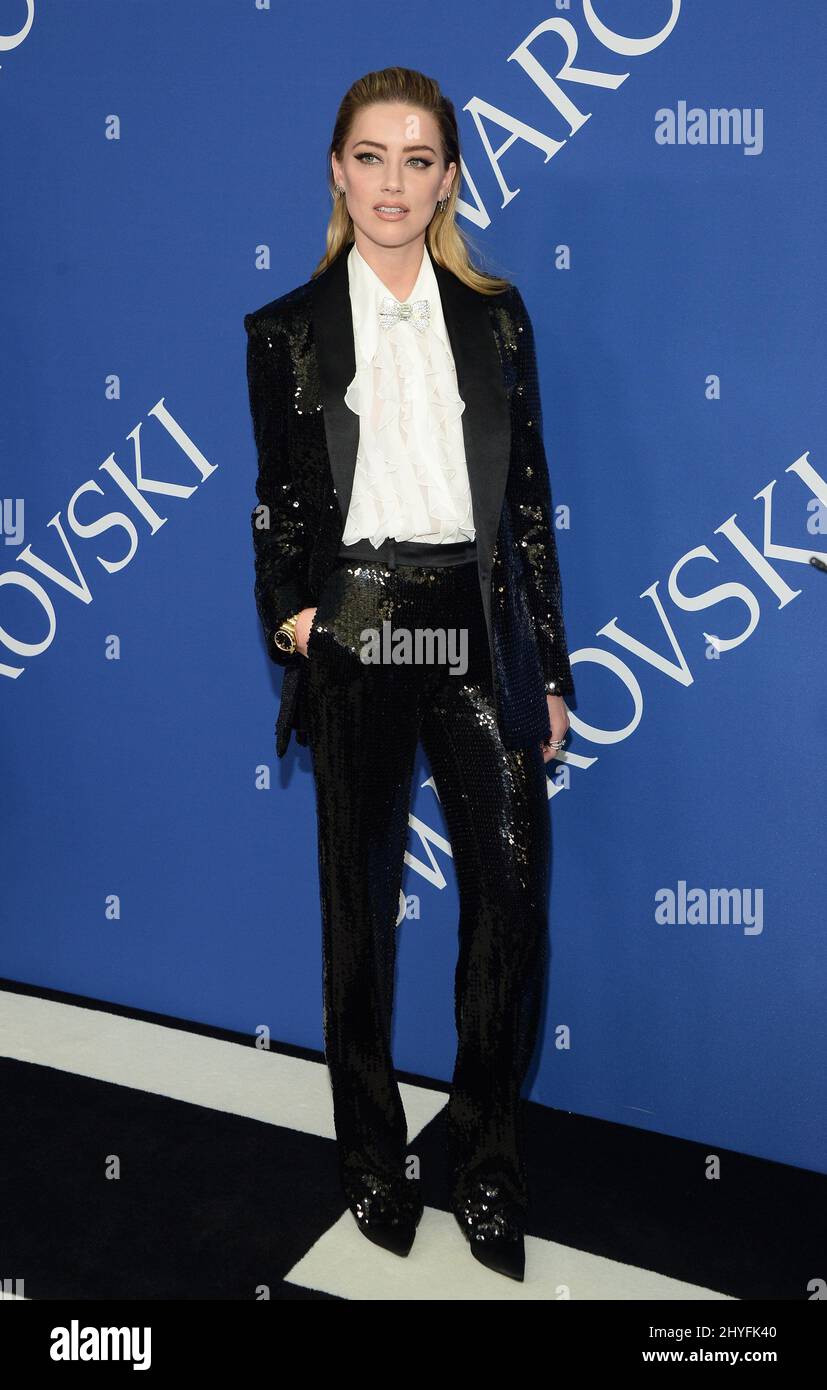 Amber ha sentito parlare ai 2018 CFDA Fashion Awards tenutisi al Brooklyn Museum il 4 giugno 2018 a Brooklyn, NY Foto Stock