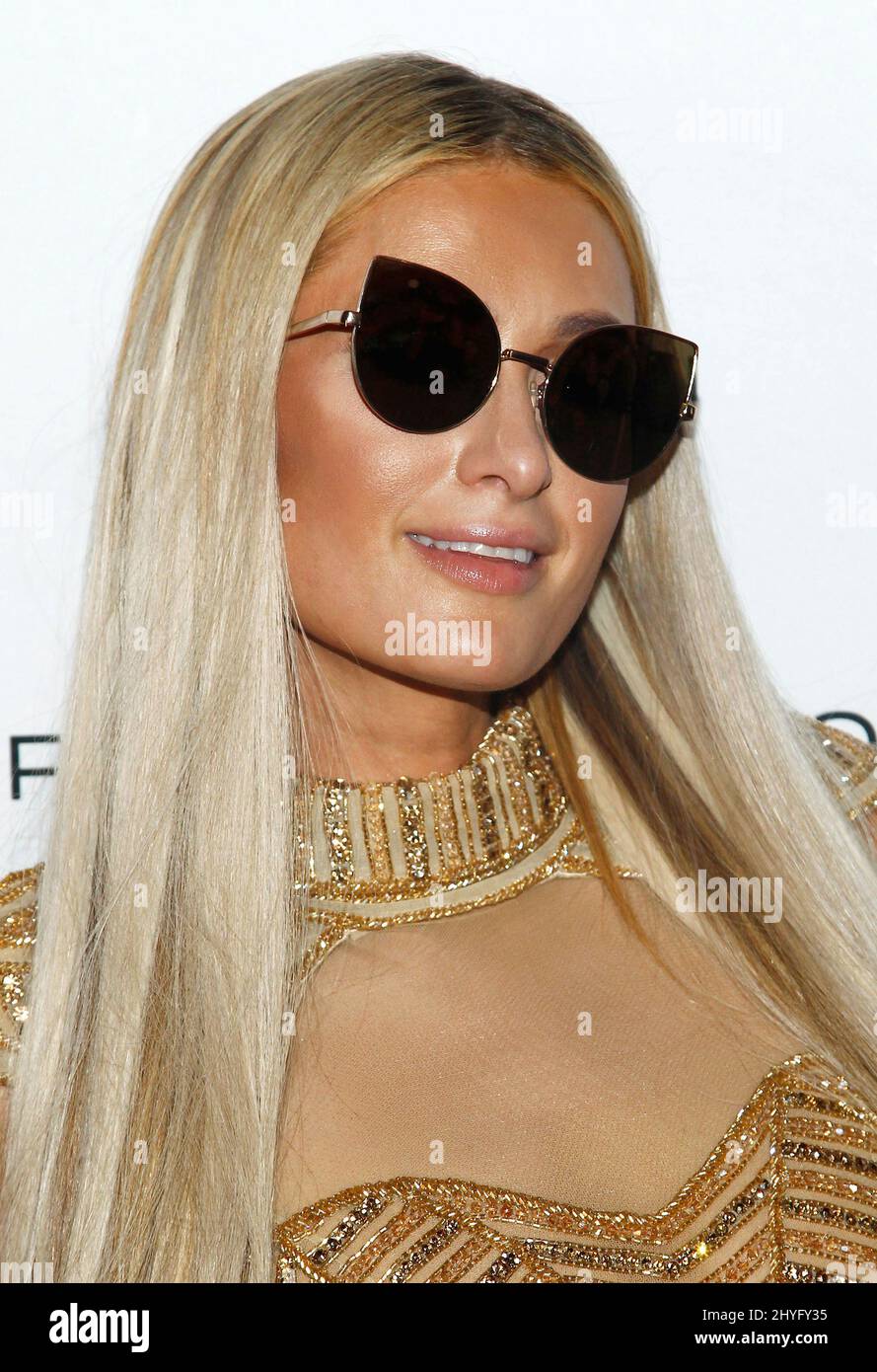 Paris Hilton partecipa al lancio del PROD.N.A. Skincare PROD.N.A. di Paris Hilton che si tiene presso Hakkasan Las Vegas nel MGM Grand Hotel & Casino, a Las Vegas, Nevada Foto Stock