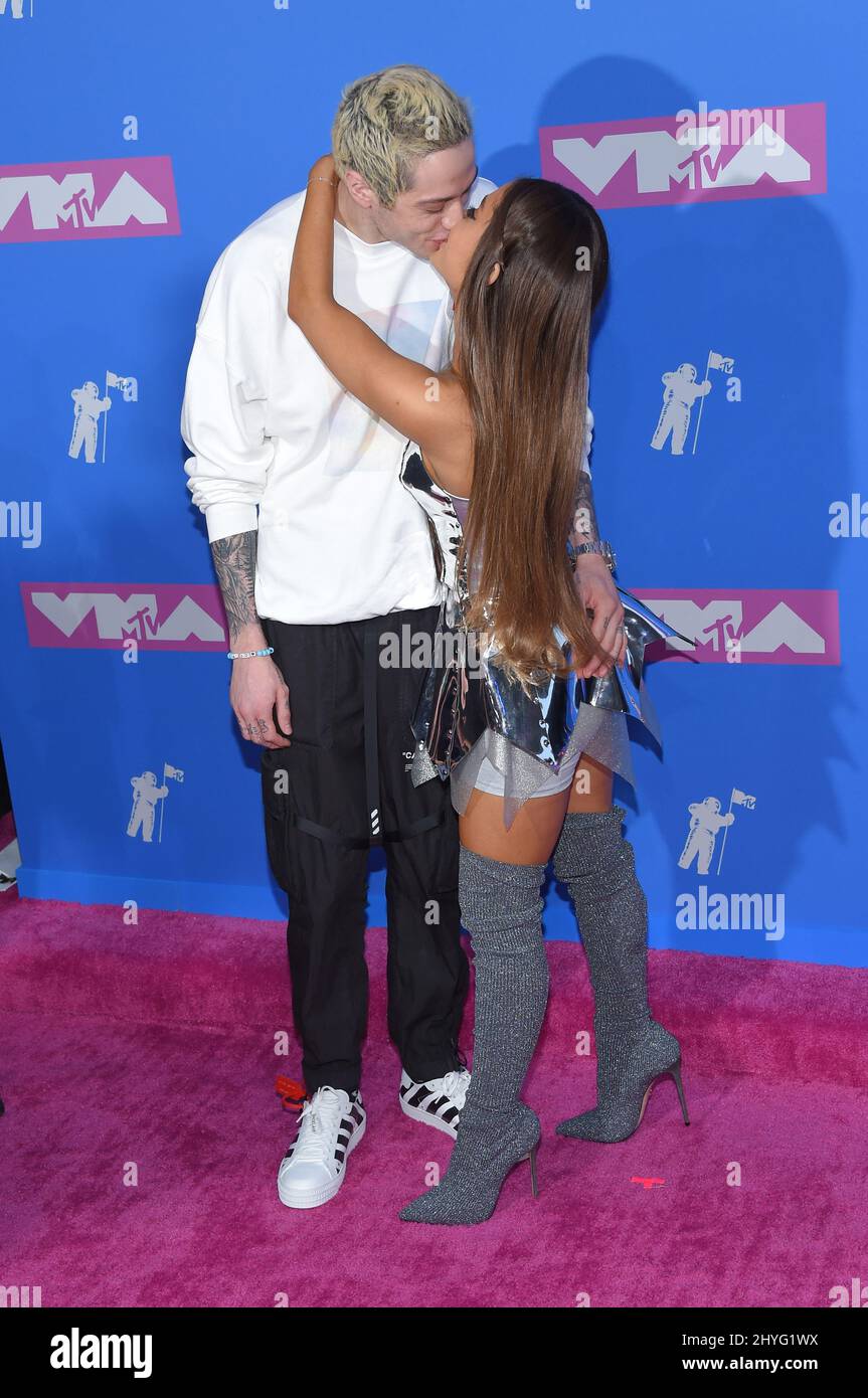 Pete Davidson e Ariana Grande alla MTV 'VMAs' del 2018 tenutasi a radio City Music Hall il 20 agosto 2018 a New York City, USA Foto Stock