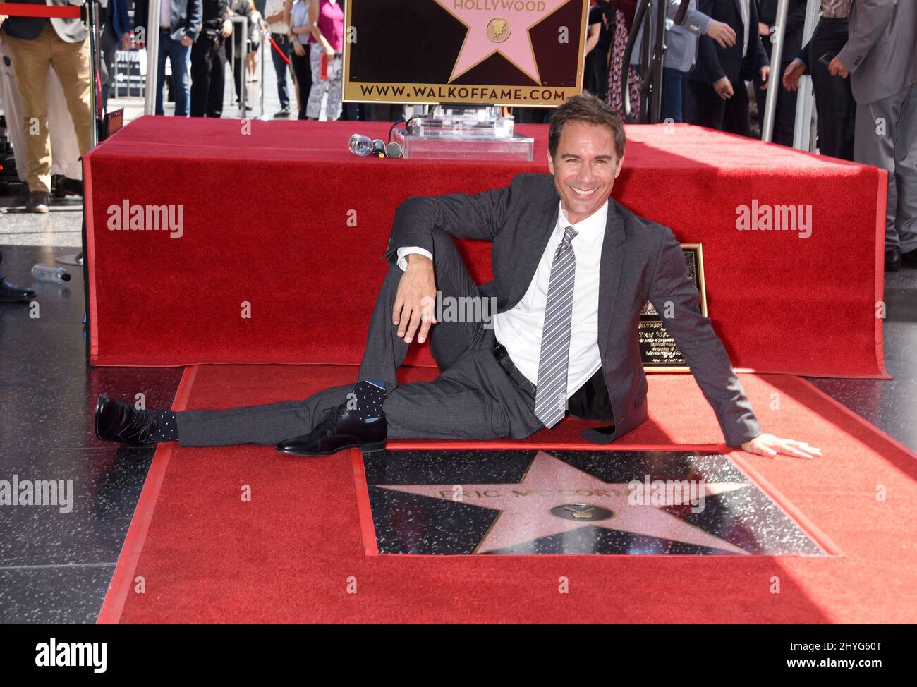 Eric McCormack alla cerimonia della stella di Eric McCormack tenuta sulla camminata di Hollywood di Fame il 13 settembre 2018 a Hollywood, Stati Uniti Foto Stock