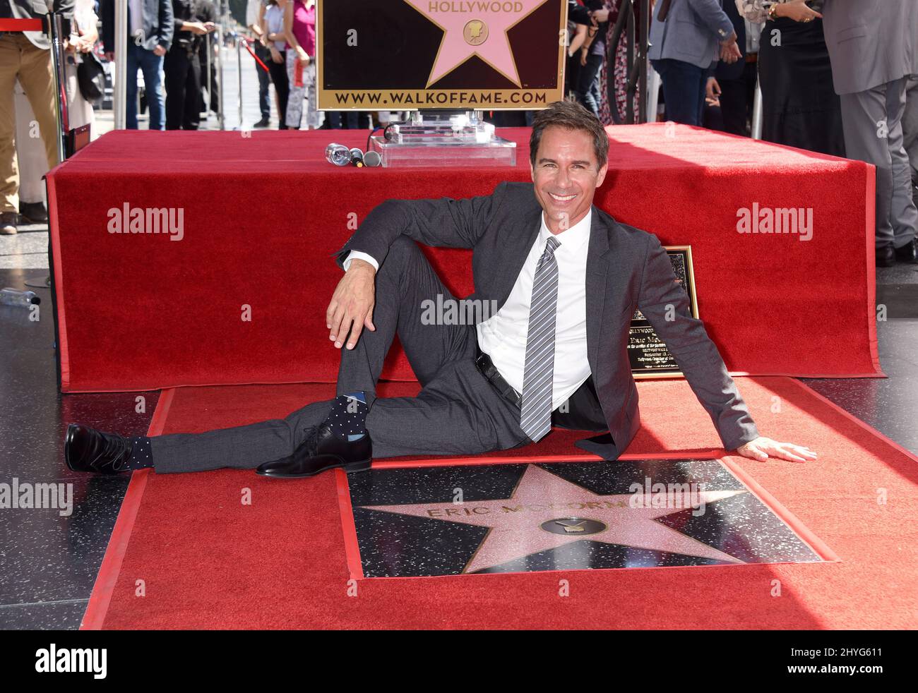 Eric McCormack alla cerimonia della stella di Eric McCormack tenuta sulla camminata di Hollywood di Fame il 13 settembre 2018 a Hollywood, Stati Uniti Foto Stock