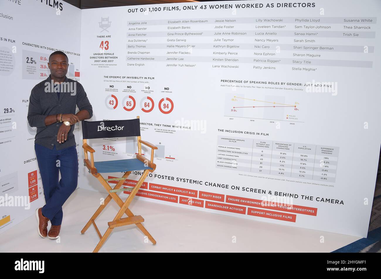 David Oleyowo al The Wrap's Power Women Summit, giorno 2 all'Intercontinental Los Angeles Downtown Hotel il 2 novembre 2018 a Los Angeles, USA. Foto Stock