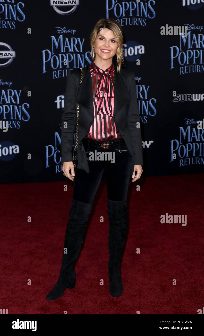 Lori Loughlin partecipa alla prima Mondiale di Mary Poppins ritorna a Los Angeles, California Foto Stock