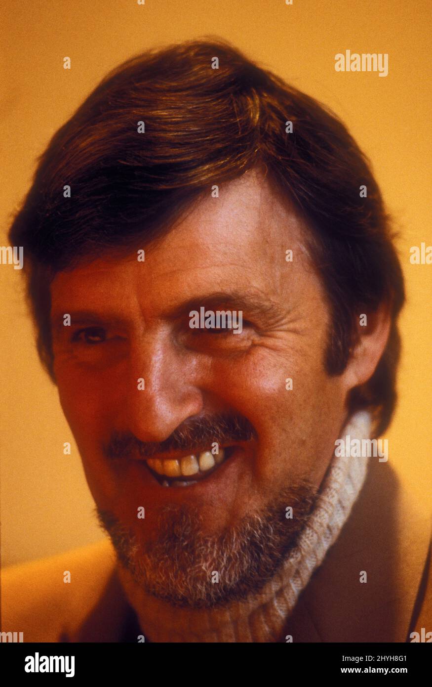 Giocatore di calcio e proprietario del club Jimmy Hill 1980 Foto Stock