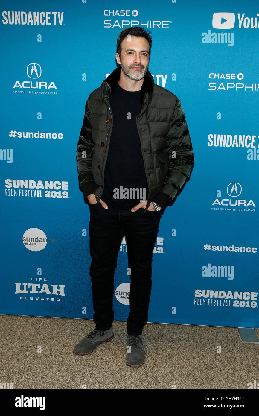 Reid Scott alla prima di "Late Night" durante il Sundance Film Festival del 2019 che si tiene al Teatro Eccles il 26 gennaio 2019 a Park City. Foto Stock