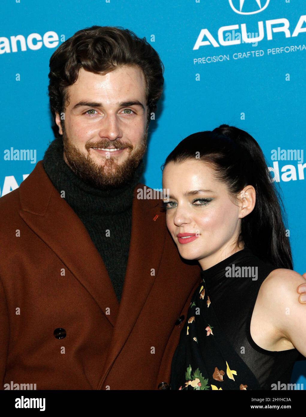 Beau Mirchoff e Roxane Mesquida alla prima di "Now Apocalypse" durante il Sundance Film Festival 2019 Foto Stock