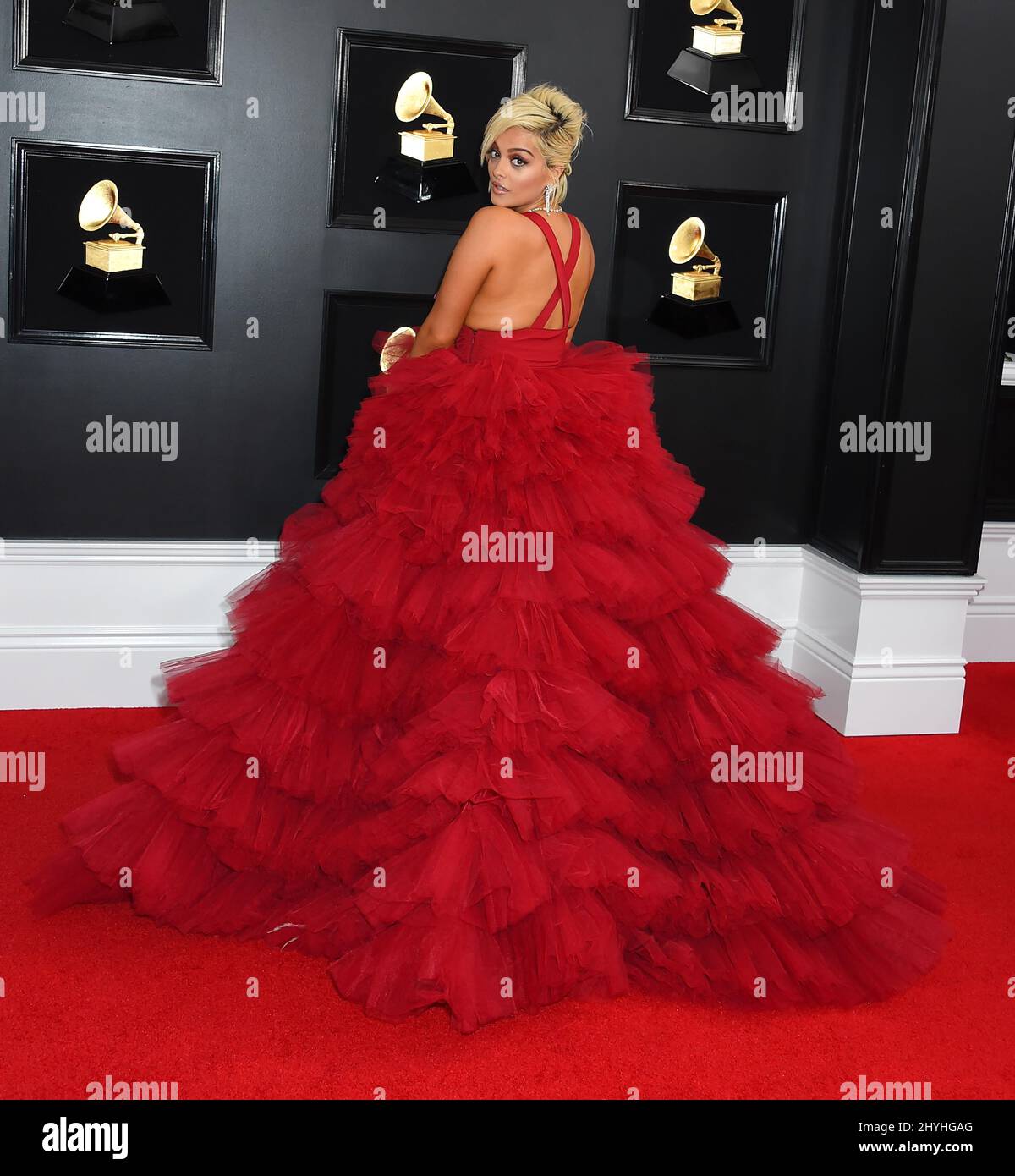 Bebe Rexha al Grammy Awards 61st che si è tenuto presso lo Staples Center il 10 febbraio 2019 a Los Angeles, CA. Foto Stock