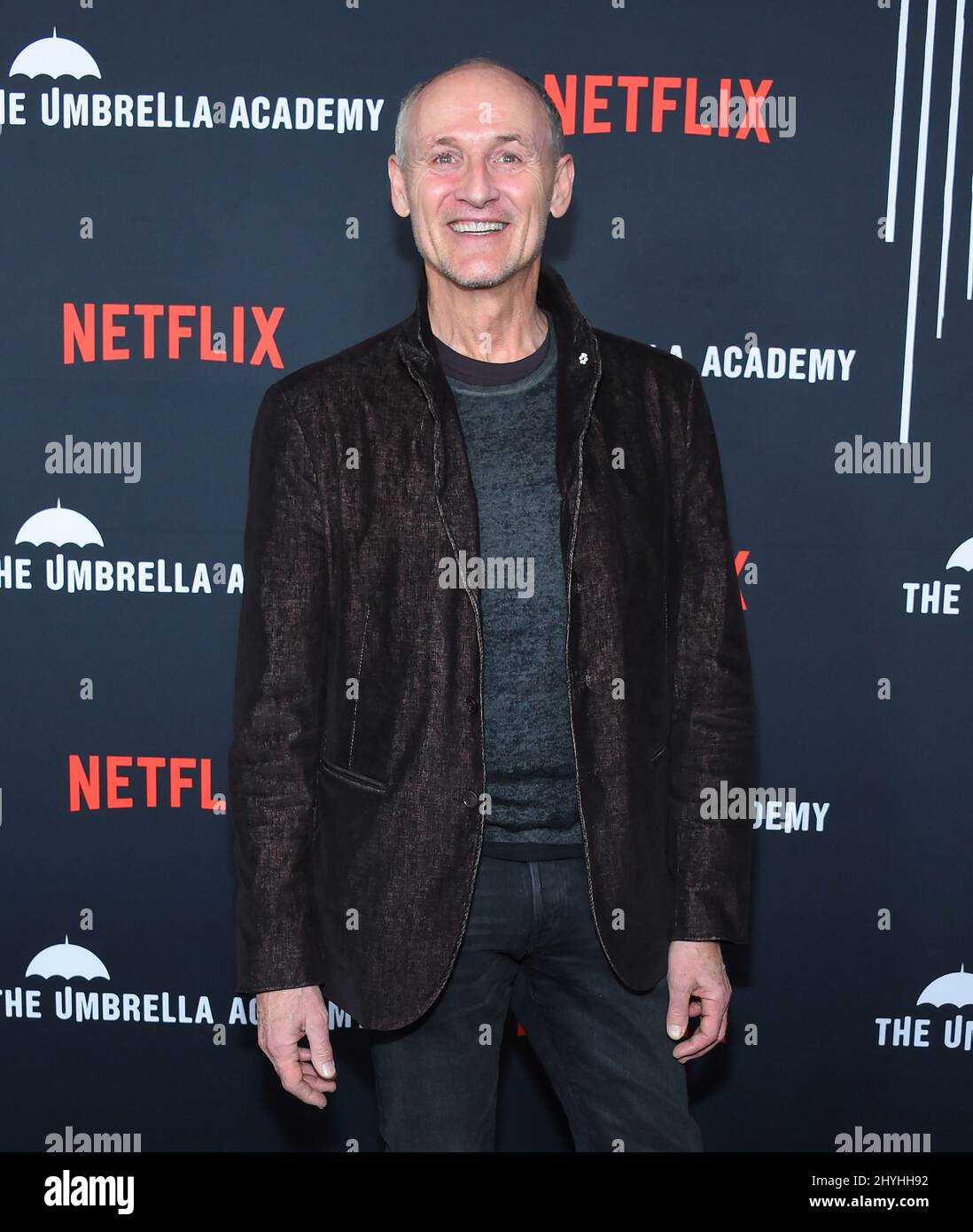 Colm Fiore arriva alla prima stagione 1 della Netflix 'The Umbrella Academy' all'ARCLIGHT Cinema Foto Stock