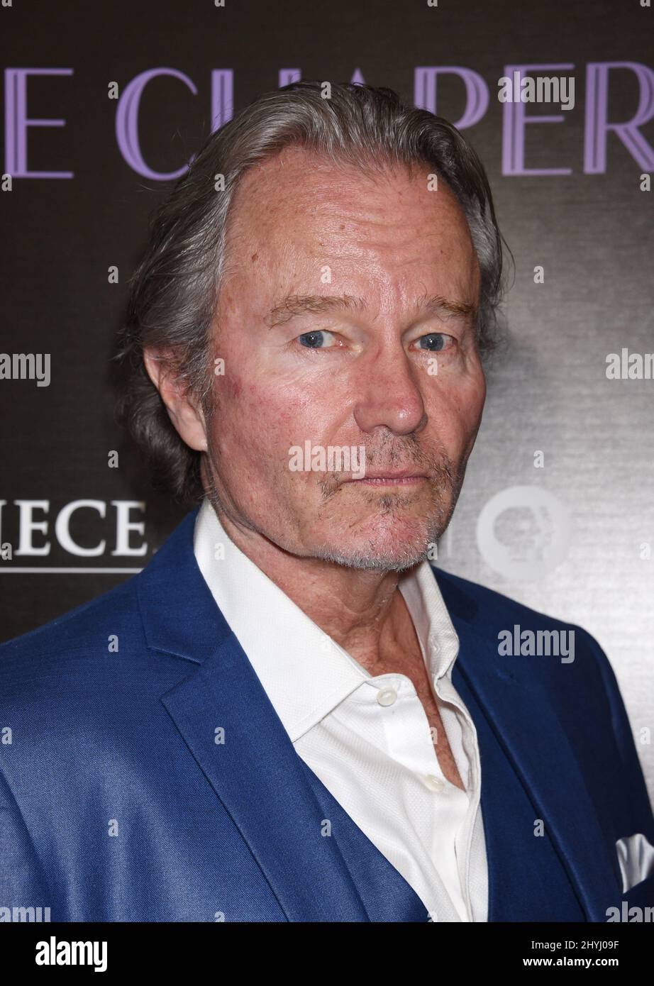 John Savage al 'The Chaperone' Los Angeles Premiere tenuto al Linwood Dunn Theatre il 3 aprile 2019 a Hollywood. Foto Stock