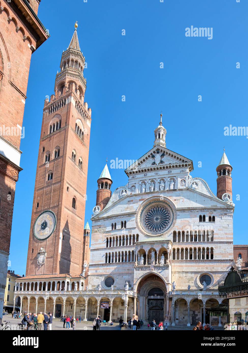 Cremona Lombardia Italia. Duomo. Cattedrale di Santa Maria Assunta Foto Stock