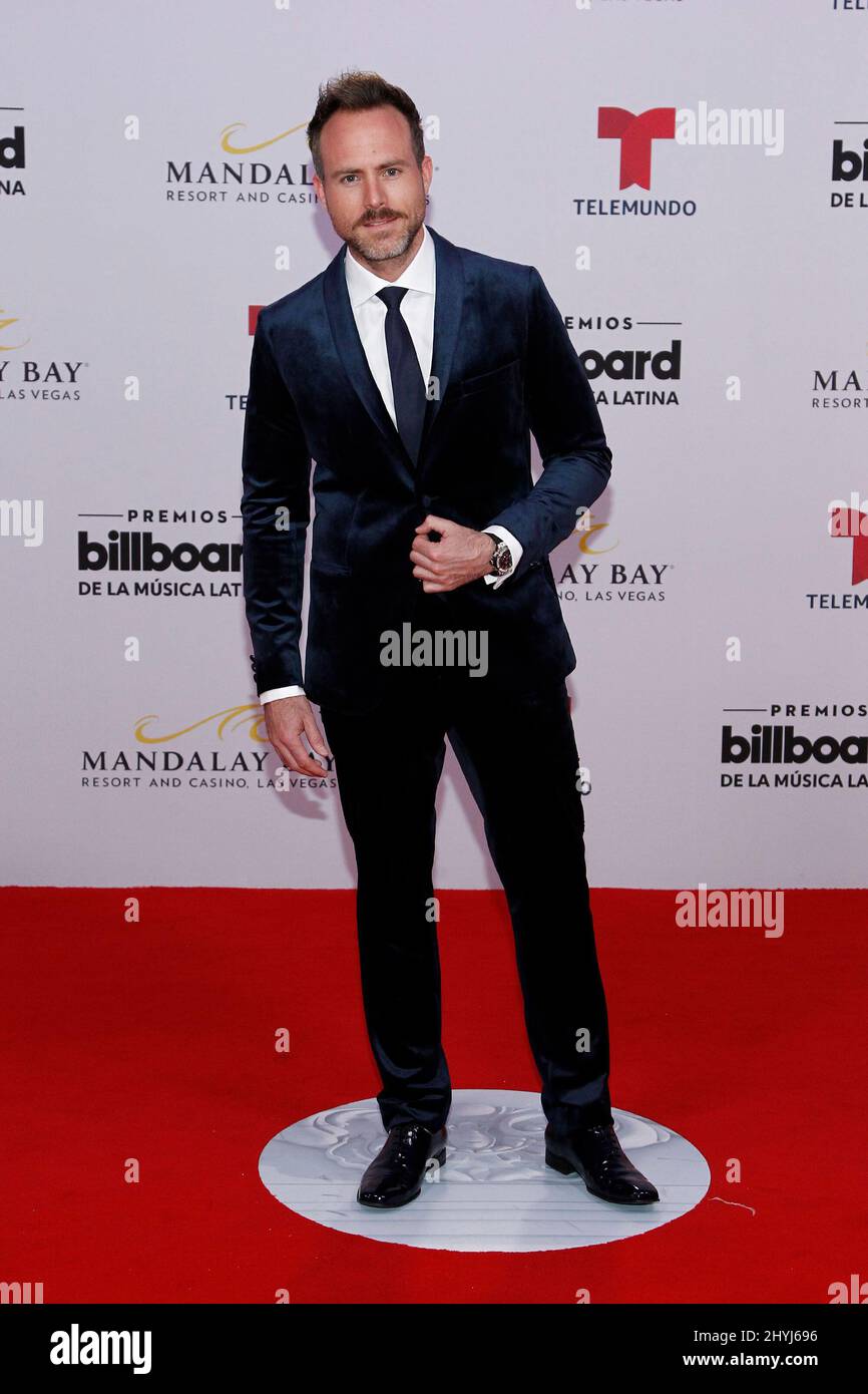 Erik Hayser partecipa ai Billboard Latin Music Awards 2019 che si sono tenuti al Mandalay Bay Resort & Casino di Las Vegas Foto Stock
