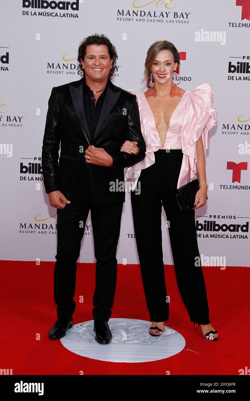 Carlos Vives partecipa ai Billboard Latin Music Awards 2019 che si tengono al Mandalay Bay Resort & Casino di Las Vegas Foto Stock