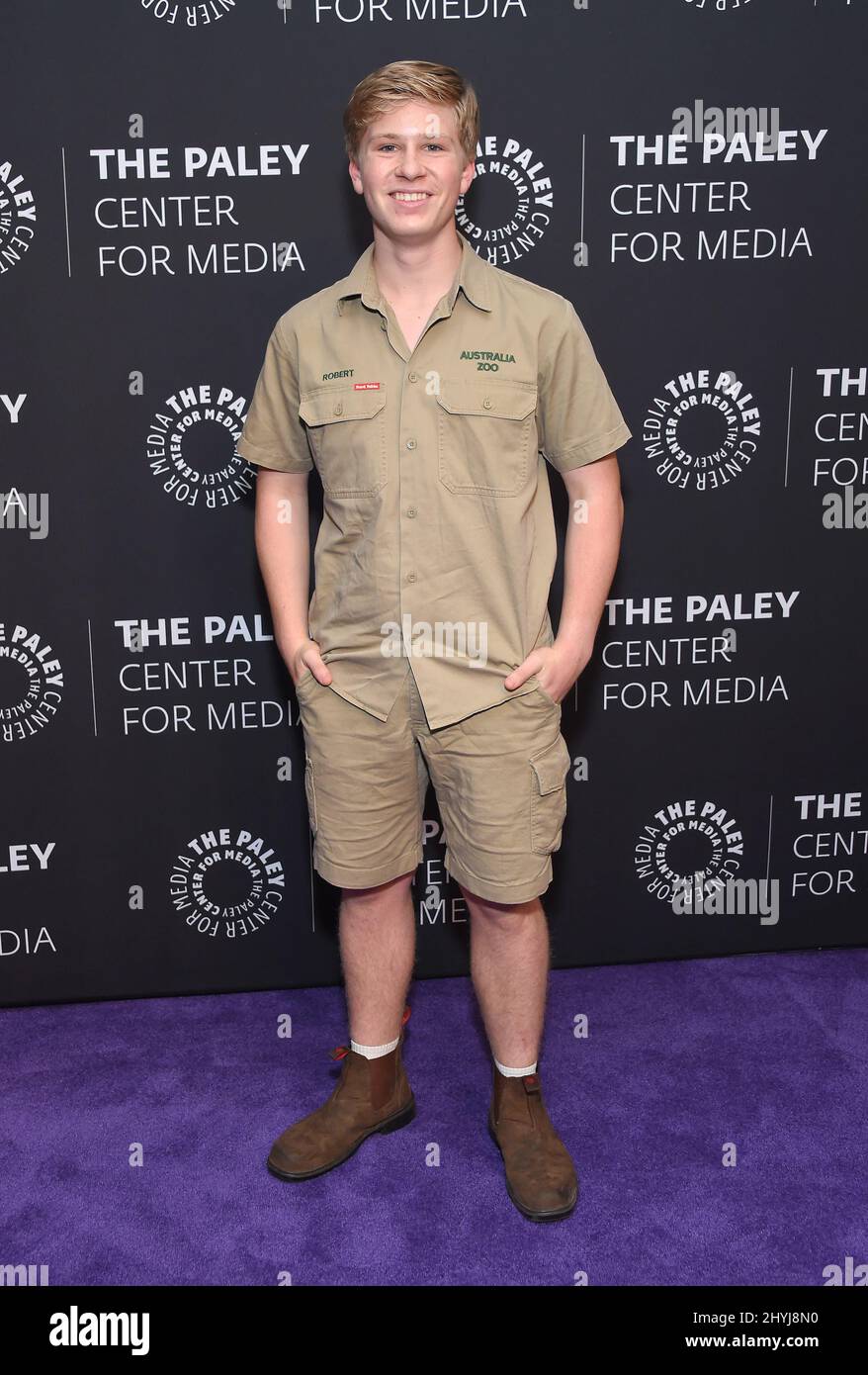 Robert Irwin arriva ad una serata con gli Irwins: Crikey! Si è tenuto presso il Paley Center for Media il 3 maggio 2019 a Santa Monica Foto Stock