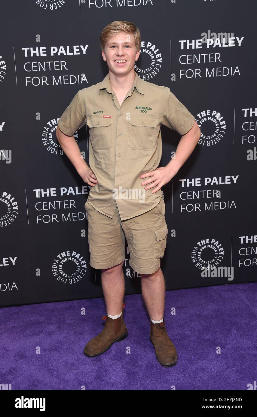 Robert Irwin arriva ad una serata con gli Irwins: Crikey! Si è tenuto presso il Paley Center for Media il 3 maggio 2019 a Santa Monica Foto Stock