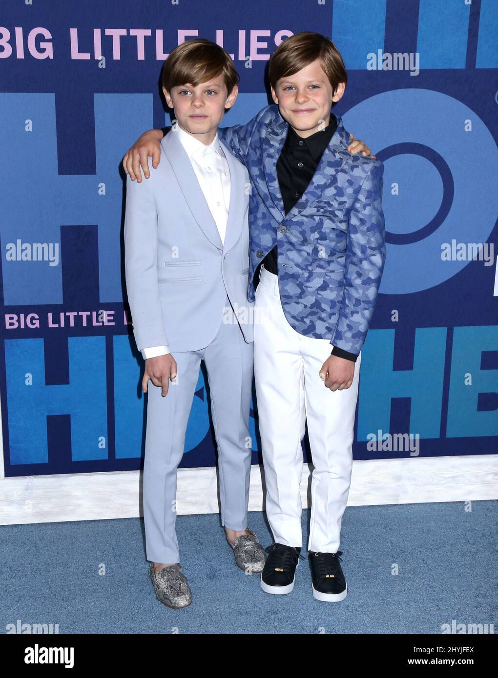 Cameron Crovetti & Nicholas Crovetti in occasione della stagione due premiere di Big Little si trova a New York Foto Stock