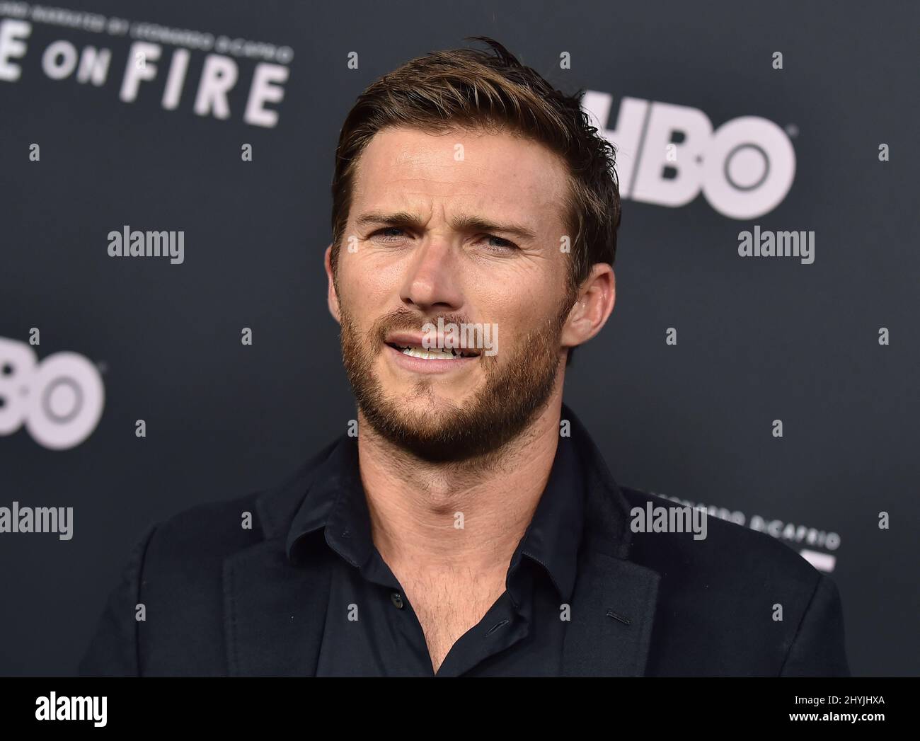 Scott Eastwood arriva al 'Ice on Fire' Premiere di HBO al LACMA il 05 giugno 2019 a Los Angeles, USA. Foto Stock