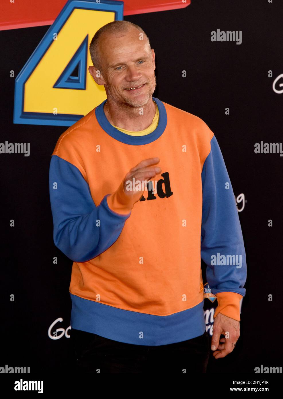 Flea che partecipa alla prima mondiale di "Toy Story 4" tenutasi al Teatro El Capitan di Hollywood Foto Stock