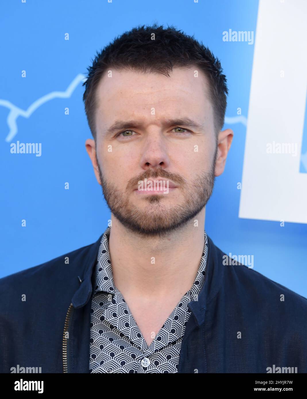 Ronan Raftery arriva allo STARZ Los Angeles Premiere di 'The Rook' al Getty Center il 17 giugno 2019 a Los Angeles. Foto Stock