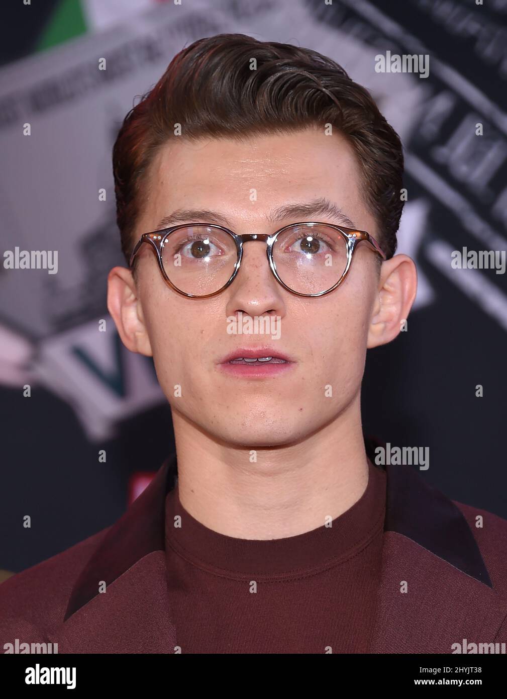 Tom Holland alla prima mondiale 'Spider-Man: Far from Home' tenutasi al TCL Chinese Theatre IMAX il 26 giugno 2019 a Hollywood, CA. Foto Stock