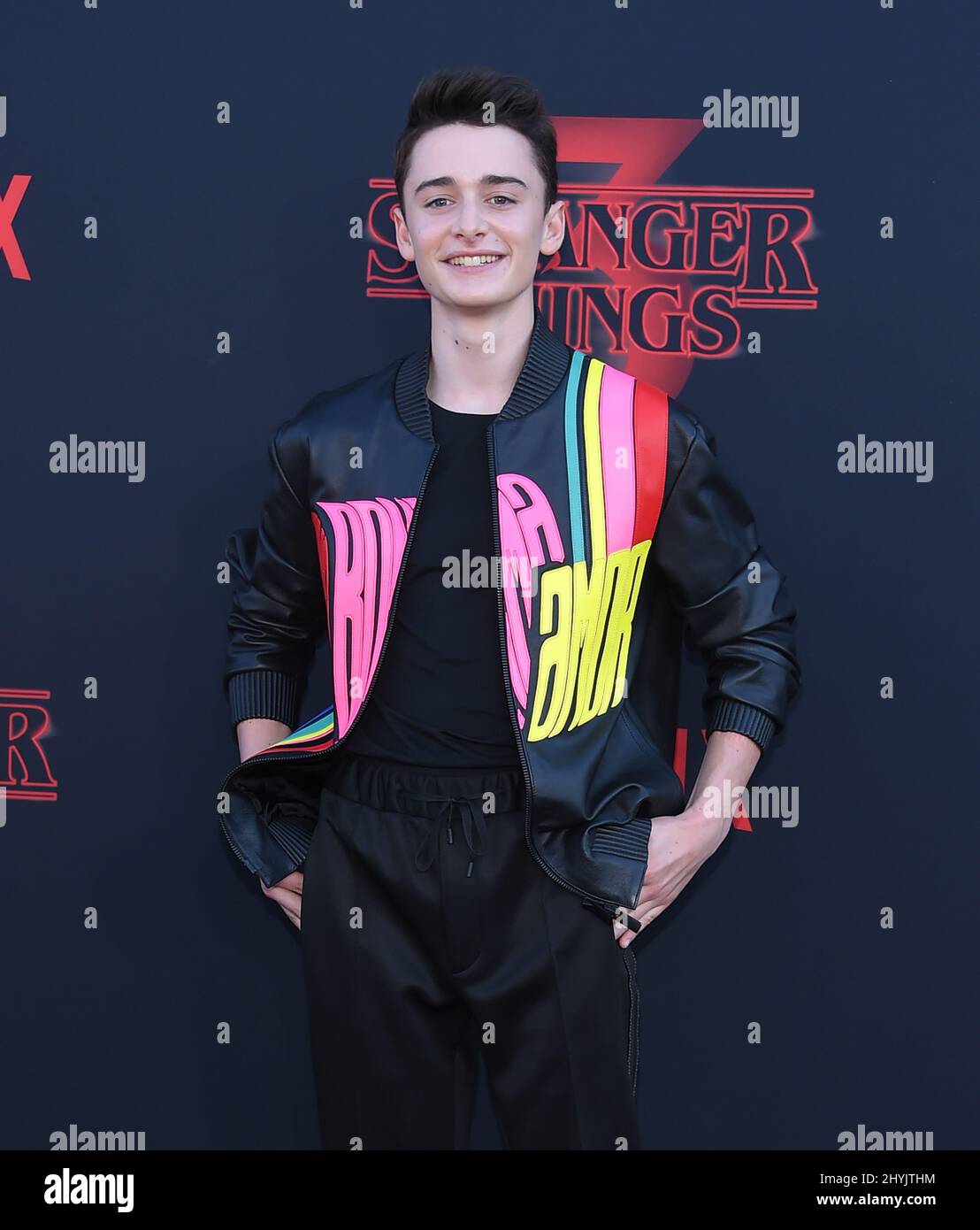 Noah Schnapp alla prima stagione 3 di Netflix 'stranger Things' tenutasi alla Santa Monica High School il 28 giugno 2019 a Santa Monica, California. Foto Stock