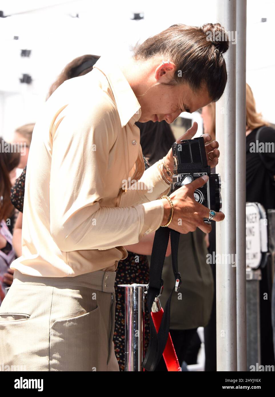 Kenny Ortega è stato affiancato da Booboo Stewart alla sua cerimonia della Hollywood Walk of Fame il 24 luglio 2019 a Hollywood, California. Foto Stock