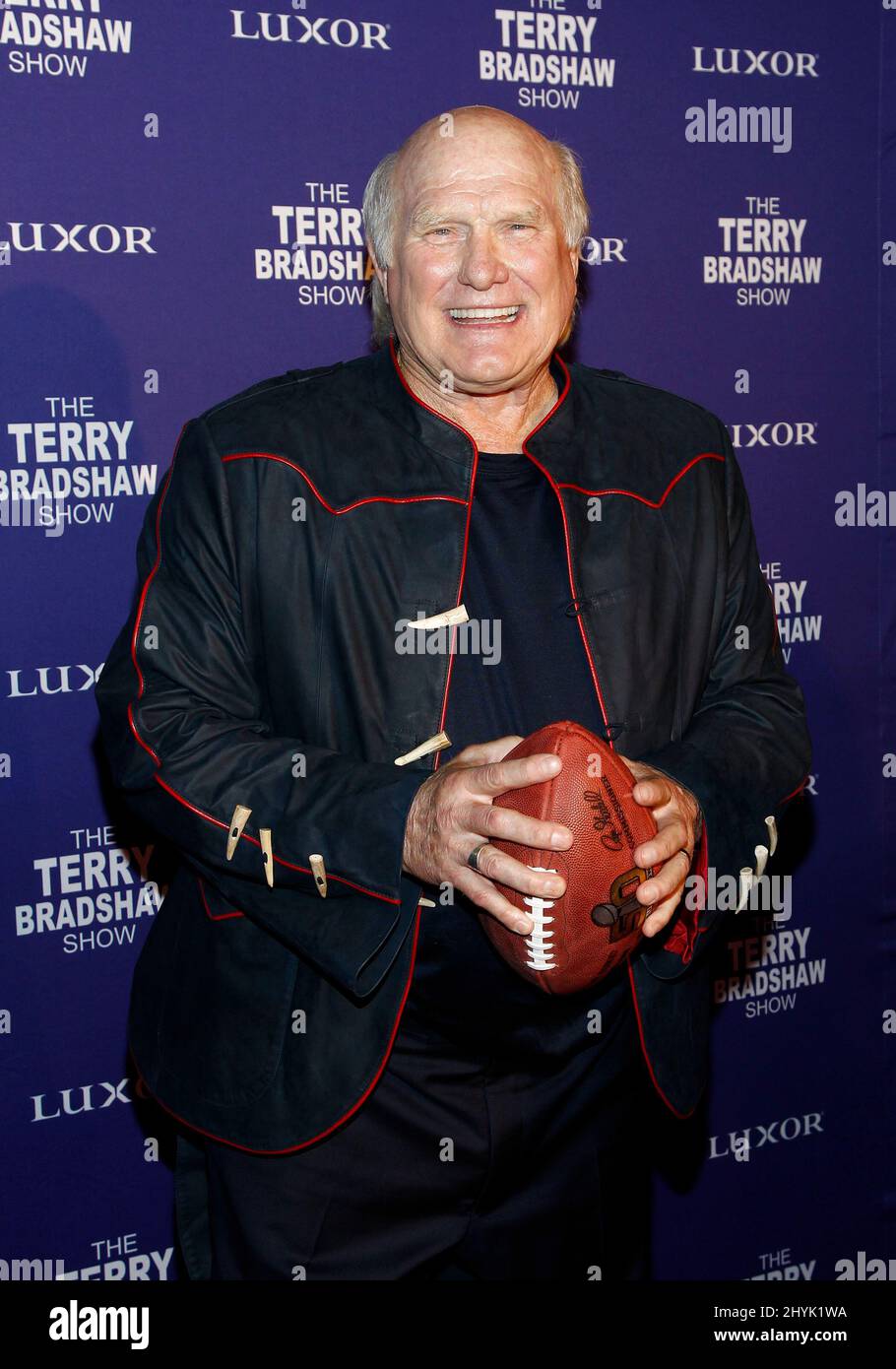 Terry Bradshaw al debutto notturno di apertura del Terry Bradshaw Show che si tiene al Luxor Hotel and Casino Foto Stock