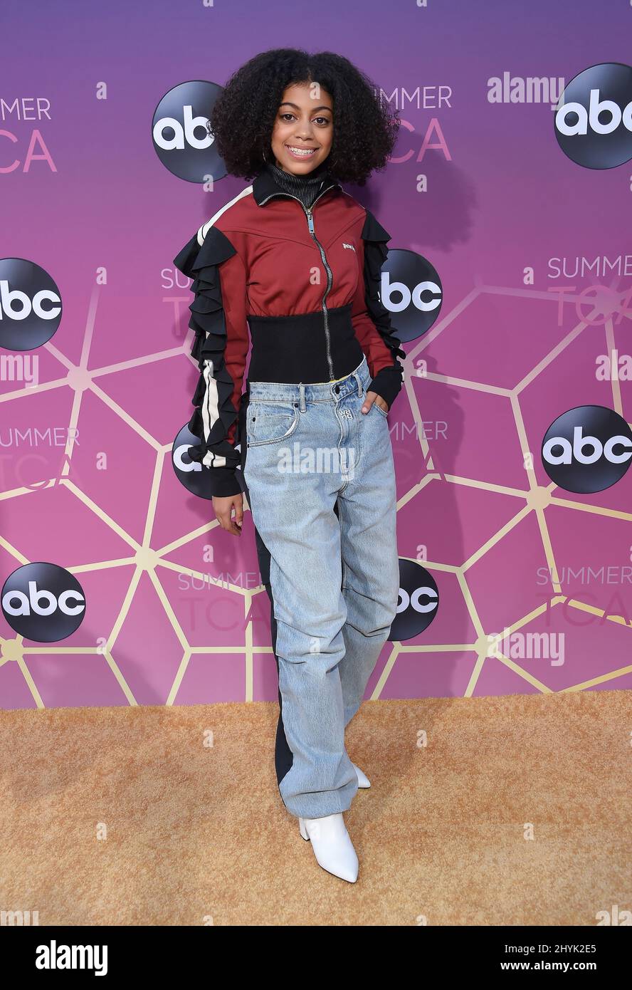 Arica Himmel arriva al TCA Summer Press Tour Carpet Event di ABC presso Soho House il 05 agosto 2019 a West Hollywood, Los Angeles. Foto Stock