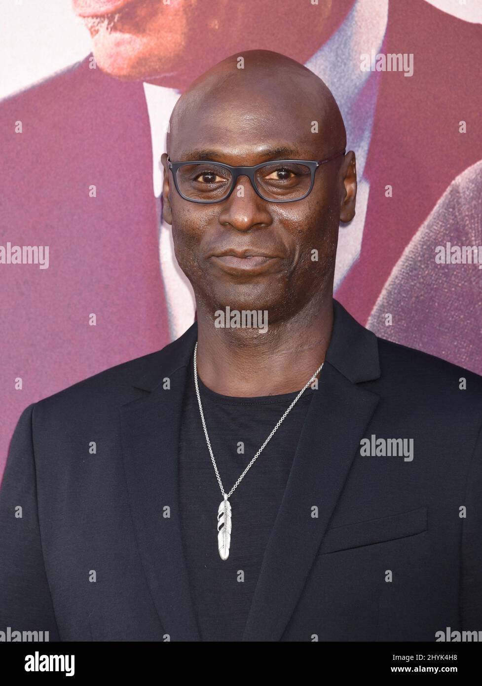 Lance Reddick alla prima di Los Angeles di 'Angel Has Fallen' che si tiene al Regency Village Theatre Foto Stock