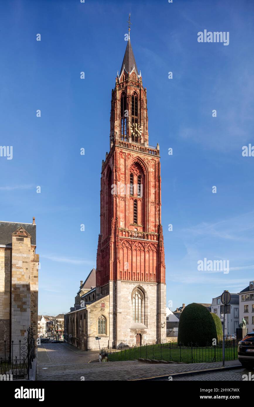 Maastricht, Sint-Janskerk (Johanniskirche), Blick von Westen Foto Stock