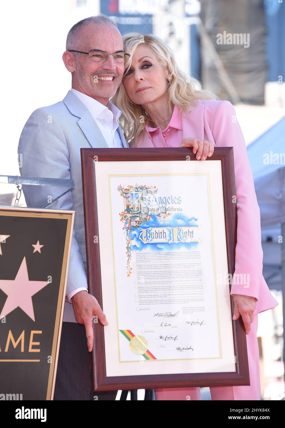 Judith Light alla sua cerimonia della Hollywood Walk of Fame il 12 settembre 2019 a Hollywood, Los Angeles. Foto Stock