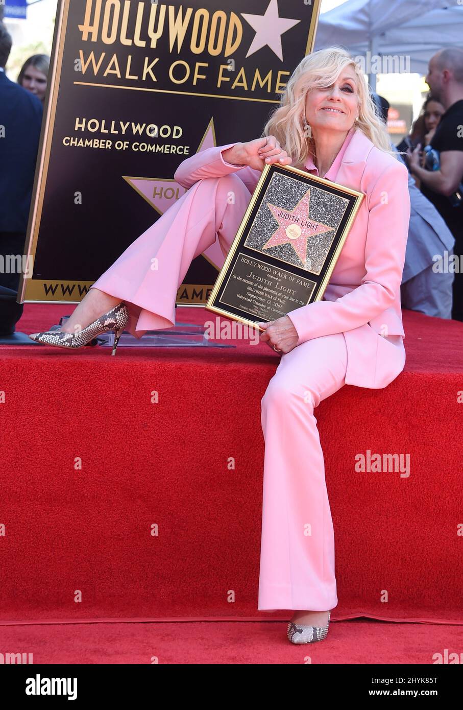 Judith Light alla sua cerimonia della Hollywood Walk of Fame il 12 settembre 2019 a Hollywood, Los Angeles. Foto Stock