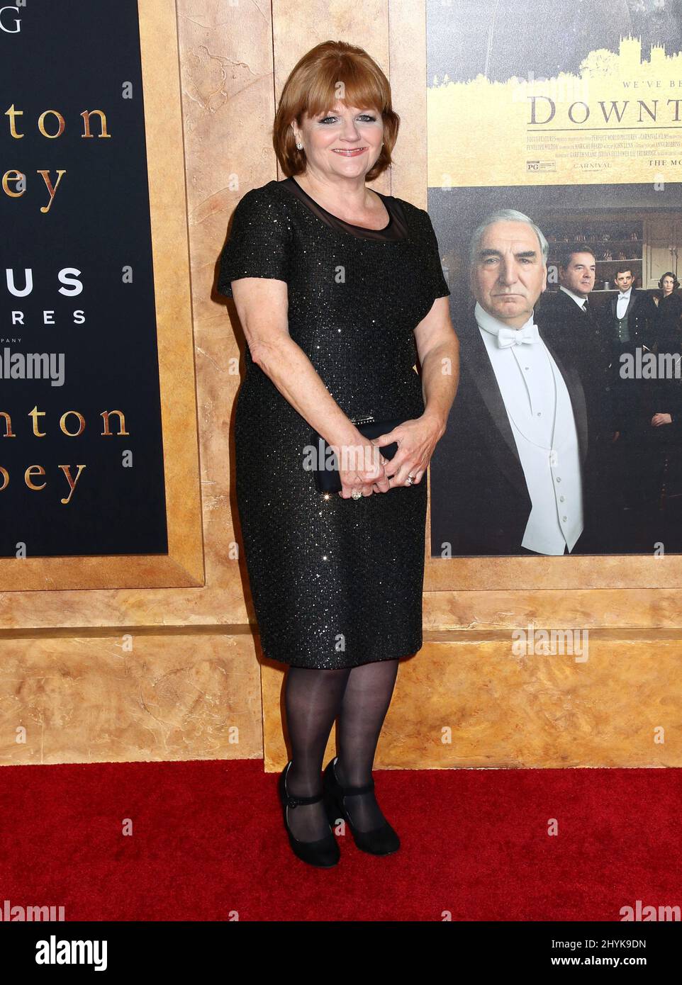 Lesley Nicol frequenta il Downton Abbey Premiere tenuto presso Alice Tully Hall a New York Foto Stock