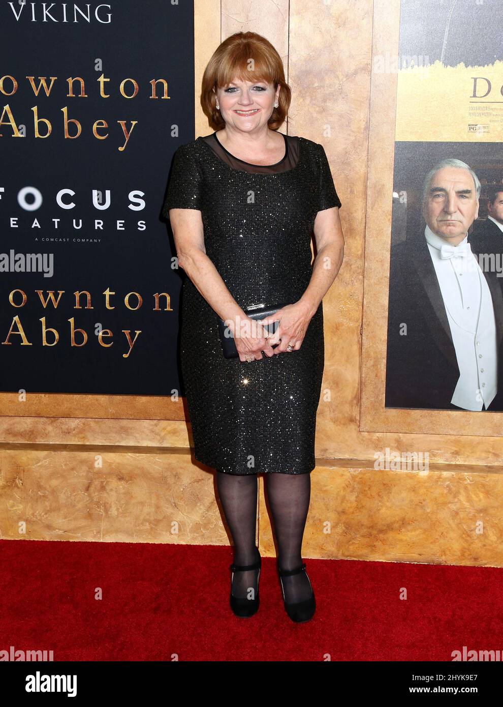 Lesley Nicol frequenta il Downton Abbey Premiere tenuto presso Alice Tully Hall a New York Foto Stock