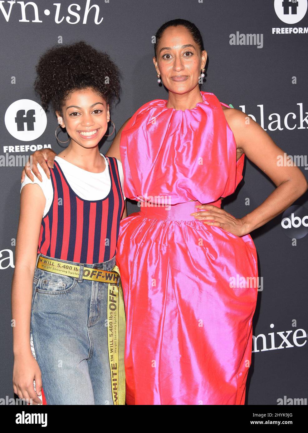 Arica Himmel e Tracee Ellis Ross in arrivo all'evento ABC "Encle Your Ish" presso Goya Studios il 17 settembre 2019 a Hollywood, California. Foto Stock