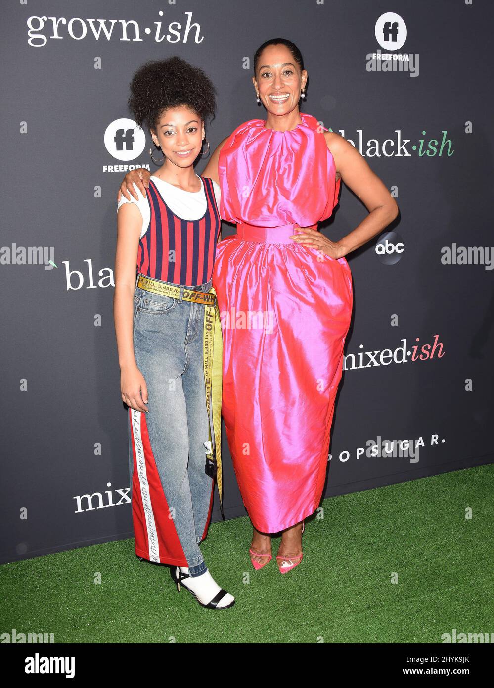 Arica Himmel e Tracee Ellis Ross in arrivo all'evento ABC "Encle Your Ish" presso Goya Studios il 17 settembre 2019 a Hollywood, California. Foto Stock