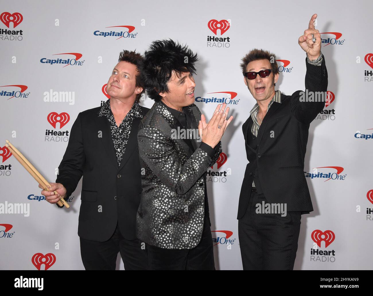 Green Day all'iHeartRadio Music Festival 2019 che si tiene presso la T-Mobile Arena Foto Stock